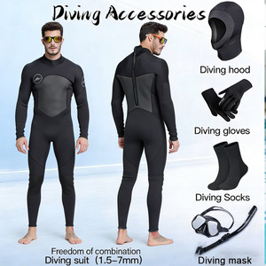 Traje de <span class=keywords><strong>Neopreno</strong></span> Elástico para Hombre, para Surf y Buceo, de <span class=keywords><strong>4</strong></span>/3mm o <span class=keywords><strong>3</strong></span>/2mm, de una Pieza, con Cierre en el Pecho, Térmico - Product Image 3