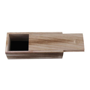 Étui à lunettes en bois de pin, rectangulaire, avec couvercle à enfiler, 170x68x50mm, couleur unie, WC025, Été 2025 - Product Image 3