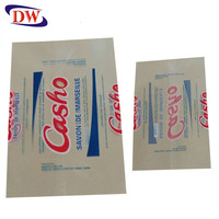 Sachet plastique transparent personnalisé en PP laminé, orange, pour emballage de savon, petit format, scellé au dos, impression par gravure, pour produits chimiques