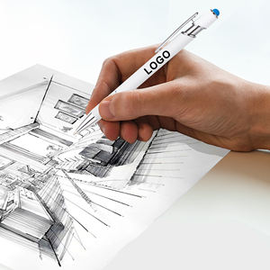 ปากกาลูกลื่นโลหะสีขาว อลูมิเนียม  พร้อมปลายสัมผัสหน้าจอสีสันสดใส  รับสกรีนโลโก้ตามสั่ง สำหรับของขวัญโฆษณา - Product Image 5