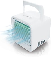 Ventilateur d'air portable USB 7 couleurs RVB, humidificateur à brume 3 vitesses, faible bruit, réservoir d'eau 700 ml, pour bureau, extérieur et maison