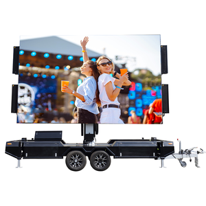 หน้าจอ LED แบบพับได้สำหรับรถพ่วง, จอแสดงผล LED ติดตั้งบนยานพาหนะแบบกันน้ำพร้อมแผงโซลาร์เซลล์สำหรับโฆษณาภายนอกอาคารและการถ่ายทอดสด - Product Image 2