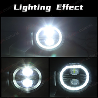 Lámpara LED antiniebla para coche, luz diurna DRL, ojos de ángel para Dodge Ram 1500 2500 3500 2002 2003 2004 2005 2006 2007 2008
