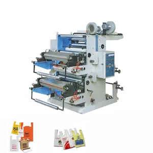 Factory Sales Mini Flexo Mylar Bag Custom Print Machine Two Color Flexographic Printer