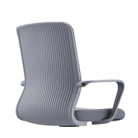 Chaise de bureau ergonomique JOHOOFURNITURE, cadre gris, vente en gros, Sedia Da Ufficio pour bureau à domicile, coussin épais confortable