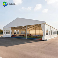 Tente de réception de luxe quatre saisons à structure en A, extérieure, en PVC, avec cadre en aluminium, imperméable, résistante au vent, certifiée CE, directement de l'usine