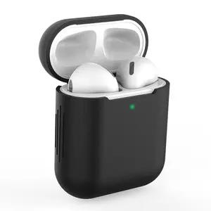 סיליקון אוזניות מקרי Airpods 1/2 אלחוטי אוזניות כיסוי מגן מקרה עבור אפל Airpods 1/2 מקרה אוויר תרמילי 1/2 כיסוי