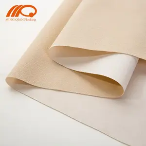 New Product Active damand Beige claimond veins texture flock fabric for jewelry box lining