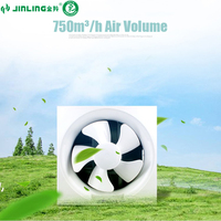 Ventilateur d'extraction électrique en plastique de 8 ''pour la ventilation murale de salle de bain et de cuisine avec personnalisation OEM/ODM