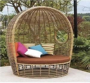 سرير نهاري حديث خارجي من الألومنيوم لحمام الشمس كراسي استراحة حديقة الروطان خوص للبيع - Product Image 5