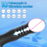 Antpop HB2209 10-Frequenz Teleskopischer Anal-Vibrator Kabellose Fernbedienung DC-Aufladung 100% Wasserdicht