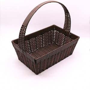 Cesta de Almacenamiento Multifuncional Tejida a Mano de Ratán PP Ecológica al por Mayor - Product Image 3