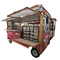 Logo personnalisé Commercial Snack Fruit Food Truck chariot Mobile Business Street Vending chariot de crème glacée chariot avec parapluie