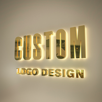 Signe de Logo personnalisé, signe d'entreprise en plein air, Logo d'affaires personnalisé en acrylique et signalisation monogramme