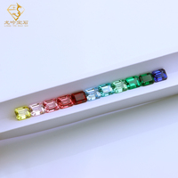 Pierres précieuses de rubis/émeraude/saphir cultivées en laboratoire de haute qualité coupe émeraude AGL certifié en gros pierre précieuse créée par laboratoire en vrac pour bague