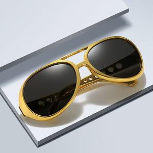 Lunettes de soleil style Elvis Presley, monture complète en PC, accessoires de mode pour fêtes, anniversaires, cabine photo - Product Image 4