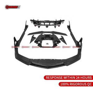 Kit de Carrocería de Fibra de Carbono Seca Estilo DK de Alta Calidad para Lamborghini Revuelto, Difusor Delantero y Trasero, Faldones Laterales, Capó del Motor - Product Image 6