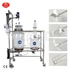 Reactor de cristalización de vidrio encamisado con presión negativa de 50L CE, reactor de cristalización con filtro - Product Image 5