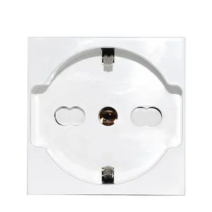 NEPCI Nhà Máy 45*45Mm 250V EU Đa Chức Năng Điện Tường Ổ Cắm Ổ Cắm Ổ Cắm XJY-QB-69 Ổ Cắm Thích Hợp Cho Ý Châu Âu