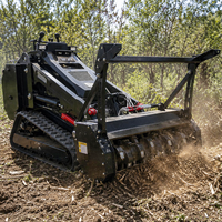 Mini-chargeuse compacte diesel sur chenilles pour l'agriculture et le jardin, livraison gratuite, en stock