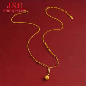 Nuovo oro rame-come gli uomini e le donne All-abbinati palla Bing collana geometrica braccialetto ornamento moda stile retrò - Product Image 2