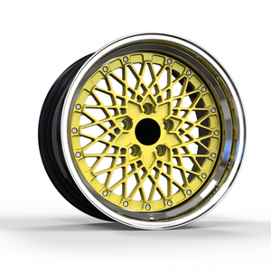 Cerchi Forgiati Personalizzati in 3 Pezzi, 5x120 5x130, da 7J a 12J, Design a Raggi, Adatti per BMW, Porsche, <span class=keywords><strong>Volkswagen</strong></span> e Honda Finitura in Oro - Product Image 1