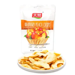 Custom High Quality Freeze Dried Peach FD Peach Fruit Freeze Drying Peach Slice