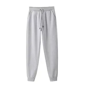 Custom Gray Gym Cotton Joggers Trousers Oversize Men Drawstring Knitting Casual Sweatpants Joggers Men Sweat Pants