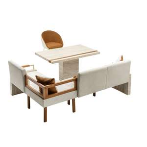 Juego de Comedor Moderno Laris de 6 Piezas, Madera Maciza, Fácil Instalación, Muebles para el Hogar, Origen Turquía, Marca Rosse - Product Image 5