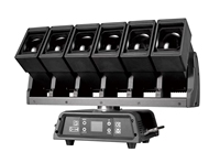 Projecteur rotatif XY Snake 6*60W à rotation infinie, LED RGBW/RGBWAUV/vertes, contrôle DMX512 pour événements, DJ, soirées professionnelles