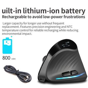 Ratón Vertical Inalámbrico F-35C BT con Pantalla, <span class=keywords><strong>Recargable</strong></span>, 4000 DPI, 7 Botones, Ergonómico, para PC, Portátil y Tablet - Product Image 6