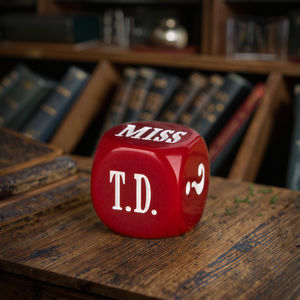 Faccub Custom Hars & Plastic Veelvlakkige Logo Rode D6 Dobbelstenen Voor Volwassen Paar Intieme Bordspellen - Product Image 1