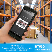 Terminal de données mobile PDA Android 11 5000 mAh avec scanner de codes QR, processeur 8 cœurs 2,0 GHz, 3+32 Go, IP67, écran Full HD 5,5 pouces