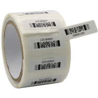 Étiquette adhésive RFID UHF programmable et imprimable sur mesure 13,56 MHz pour la gestion d'entrepôt, réutilisable