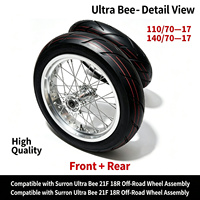 Kit de roues Supermoto pour Surron Ultra Bee 110/70-17 140/70-17 Avant Arrière Moto Tout-Terrain Moto Électrique Pièces de Rechange