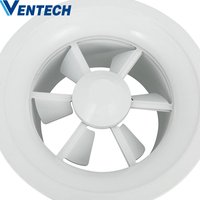 Diffuseur d'air circulaire de ventilation Diffuseur de tourbillon Sortie d'air CVC Conduit d'air rond Diffuseur de plafond à tourbillon