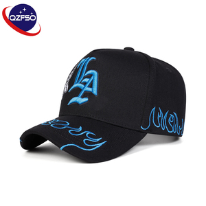 Casquette de baseball QZFSO de haute qualité à 5 panneaux en daim, style américain, logo personnalisé, broderie 3D, sport, formelle, Gorras - Product Image 1