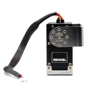 Nuevos servomotores metálicos HANHAI SM260BL de 24V con rotación de 360 grados y alto torque para robots RC de hasta 650 kg - Product Image 5