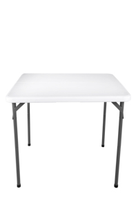 Mesa plegable de plástico cuadrada de 88cm para eventos Fuerte y útil Hotel plegable cuadrado plegable en media Mesa - Product Image 3