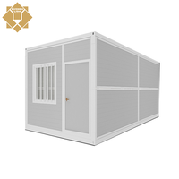 Contenedor Plegable Prefabricado de 20 pies, Contenedor de Acero Portátil Impermeable, Listo para Habitar, Fácil de Montar, para Vivienda