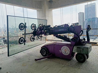 Chariot mobile de roue de grue de poussoir de verre de vide de Wsr-8000L de Cowest avec le composant de noyau de pompe pour des entrepreneurs de mur rideau en verre