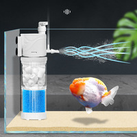 Filtre interne d'aquarium avec ligne d'air, équipement de filtration d'eau pour aquarium, vente en gros