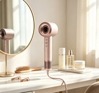 Sèche-cheveux professionnel léger BLDC à haute vitesse, ionique, séchage rapide, avec 4 réglages de chaleur et embout magnétique