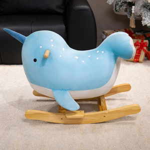 Nouveau cheval à bascule en bois pour enfants, série Ocean classique, cadeau pour enfants - Product Image 5