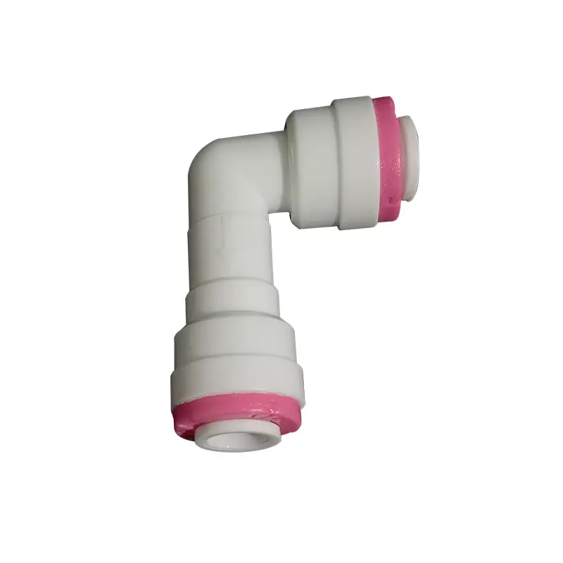 Elbow Push to Connect RO Fittings oem quality non return one way single check valve with 3/8 and 1/4inch OD push