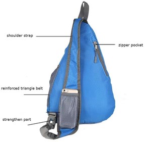 Tùy chỉnh người đàn ông của Túi Messenger tas selempang vai Sling túi có thể gập lại ánh sáng ngực Crossbody gói gấp túi du lịch - Product Image 2
