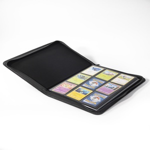 Wholesale Manufacturer 9 Pocket Custom Silk Screen Printed Cartoon Pokemoned PU <b>Leather</b> Button Rigid Fashion Credit Card <b>Binder</b> - Product Image 2