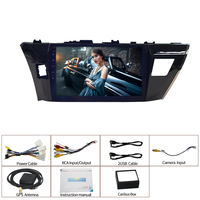 Pemutar Multimedia Otomatis Android Stereo 10.1 Inci 2 Din Radio Audio Mobil untuk Toyota Corolla Ralink Kiri 2014-2017 Navigasi GPS