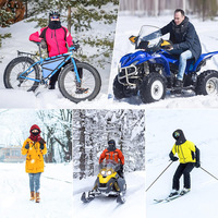 Gilet chauffant électrique en polyester haute densité à 9 zones en fibre de carbone, alimenté par USB, 3 réglages de température, personnalisable pour le ski