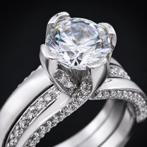 Set di Anelli con Zirconi alla Moda per Donne, Gioielli per Matrimonio e Fidanzamento - Product Image 4